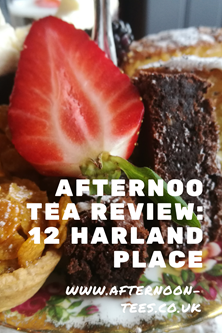 12 Harland Place afternoon tea review Pinterest image