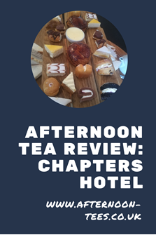 Afternoon tea review Chapters Hotel - Pinterest image