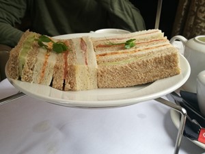 Sandwiches at Crathorne Hall
