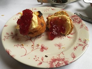 Scones at Crathorne Hall