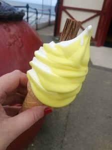 Lemon top ice cream at Saltburn