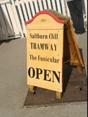 Lift sign at Saltburn