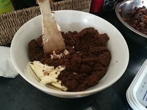 Making a Christmas cake