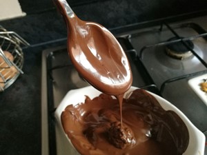 Melted chocolate