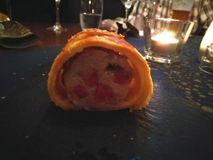 Chorizo sausage roll at Chadwicks Inn