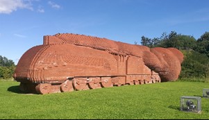 Side view of Darlington Brick Train