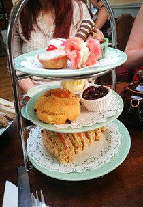 Afternoon tea at the Forteas tea room