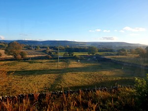 View out of train window