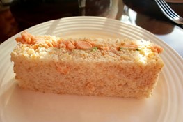 Salmon sandwich at Wynyard Hall