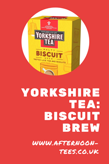 Yorkshire Tea biscuit brew Pinterest image